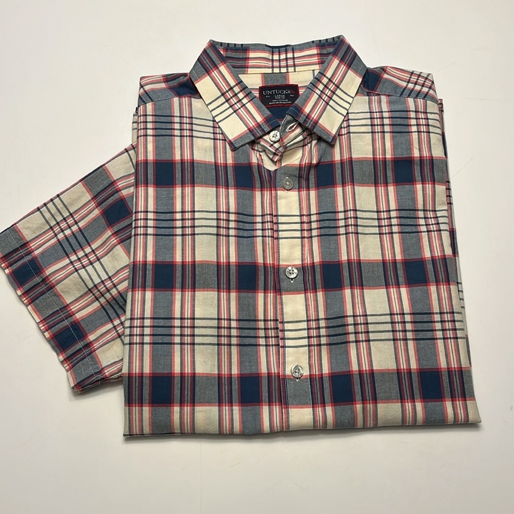 Untuckit Francavidda Short sleeve Men’s Shirt, size L, slim fit​